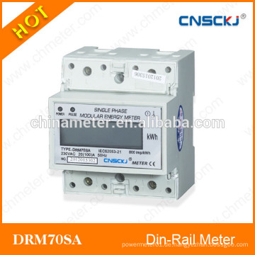 DRM70S Elektronische optionale Anzeige digitaler Din-Rail KWH Meter Ziffer